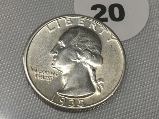 1935 Washington Quarter, UNC