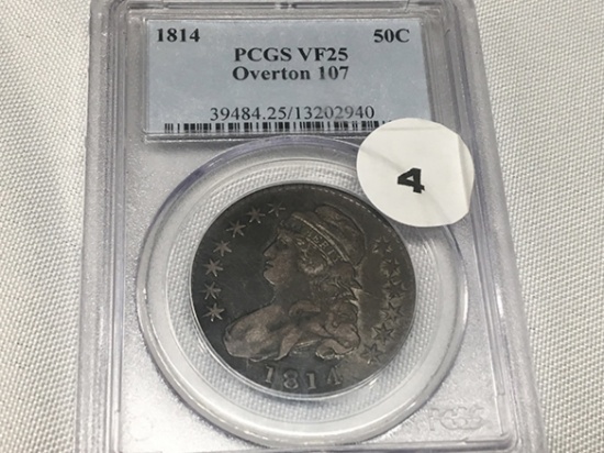 1814 Bust Half PCGS VF25
