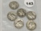 Lot of (6) 1944-45 Mercury Dimes