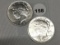 (2 X $) 1924 Peace Dollars UNC