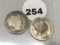1899-S, 99-O Barber Dimes