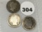 1907-O, 07-S, 07-D Barber Dimes