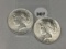 (2 X $) 1922 Peace Dollars