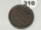 1852 Large Cent