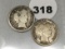 1908-O, 08-S Barber Dimes
