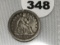 1850 Seated Dime