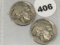 1921, 21-S Buffalo Nickels