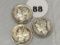 1935, 35-D, 35-S Mercury Dimes
