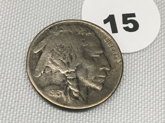 1913-D V-1 Buffalo Nickel