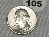 1943-S Washington Quarter UNC/BU