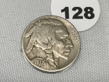 1937-D 3 Legged Buffalo Nickel