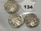 1937, 37-D, 37-S Buffalo Nickels