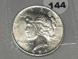 1924 Peace Dollar, UNC