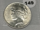 1924 Peace Dollar, UNC