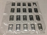 Lot of (20) One Ounce Fine Silver Bars