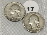 1934, 34-D Washington Quarters