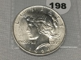 1924 Peace Dollar, UNC