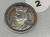1893 Isabella Quarter, UNC