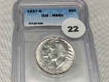 1937-D Arkansas Comm Half, ICG MS62