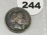 1900 Barber Dime