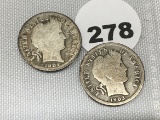 1903-O, 04 Barber Dimes