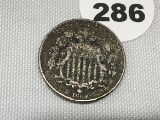 1869 Shield Nickel