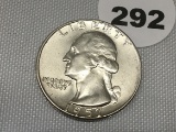 1957-D Washington Quarter, UNC