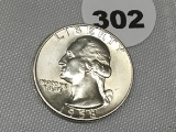 1958-D Washington Quarter, UNC