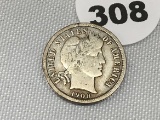 1908 Barber Dime