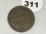 1867 2 Cent Piece