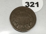 1868 2 Cent Piece