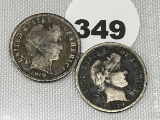 1910, 10-S Barber Dime