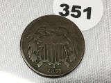 1871 2 Cent Piece