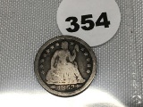 1853 Seated Dime