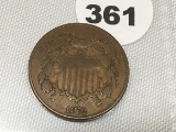 1872 2 Cent Piece