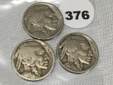 1918, 18-D, 18-S Buffalo Nickels