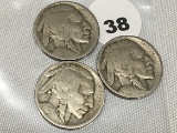 1915, 15-D, 15-S Buffalo Nickel
