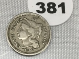 1866 Three Cent Nickel