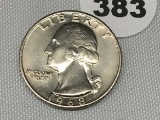 1968 Washington Quarter, UNC