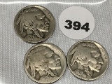 1920, 20-D, 20-S Buffalo Nickels