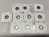 Lot of (10) Proof 2000's Roosevelt Dimes