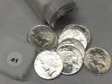 Roll of (20) 1922 Peace Dollars, AU/UNC