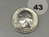 1937-S Washington Quarter, UNC