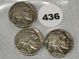 1925, 25-D, 25-S Buffalo Nickel