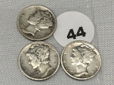 1924, 24-D, 24-S Mercury Dimes