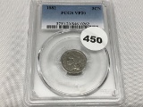 1882 Three Cent Nickel, PCGS VF20