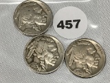 1929, 29-D, 29-S Buffalo Nickels