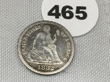 1882 Seated Dime