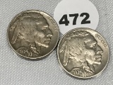 1934, 34-D Buffalo Nickels