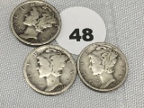 1925, 25-D, 25-S Mercury Dime